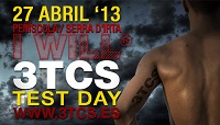 cartel A4 TEST DAY BANNER